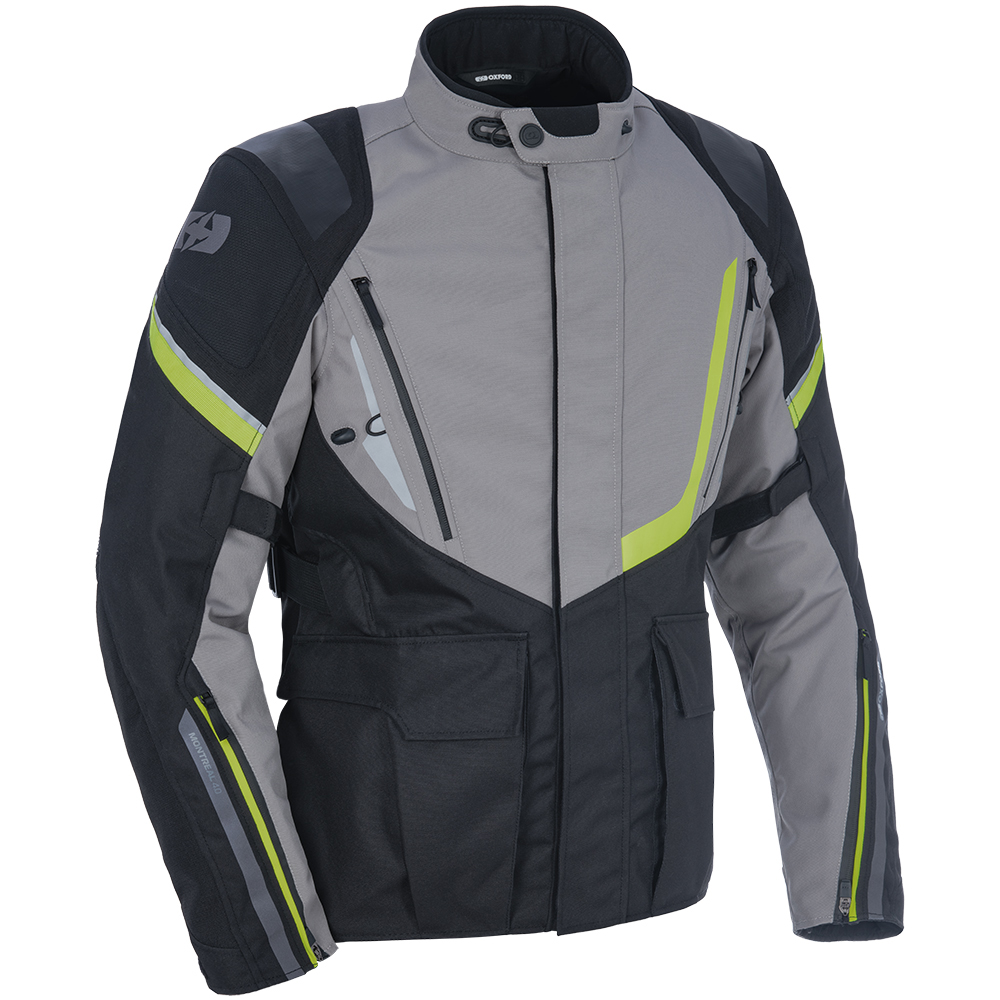 Oxford Oxford Montreal 4.0 MS Dry2 Dry Jacket Black Grey & Fluo